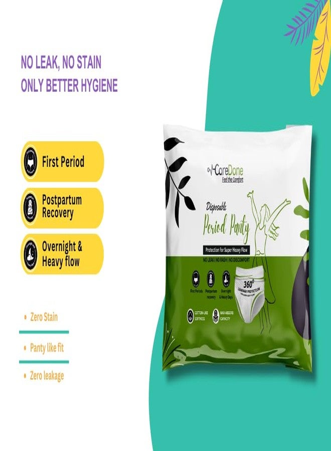 Caredone Travel Hygiene Kit: Disposable Panty 3Pcs+ 50 ml Free Intimate Wash| Rash & Toxin free | Prevents Dryness Itchiness And Irritation. (3 panties, L/XL) - Image 3